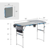Core 40552 4Ft Cook Table, Grey/Blue