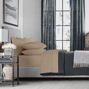 Cotton 6-Piece Sheet Set, 700 Thread Count, King, Fawn Beige