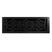 Scroll Design Cast Iron Floor Register w/ Louvers - 4