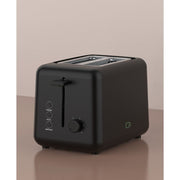 Willow Kitchen Eco Series 2-Slice Toaster, Extra-Wide Slots, 6 Shade Settings, High-Lift Toast Boost, Removable Crumb Tray, Black, 7720MY