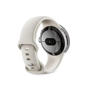 Google GA03182-US Pixel Watch Stainless Steel Smartwatch 41mm with Active Band Wifi/BT - Silver/Chalk