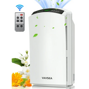 VAVSEA Air Purifier HEPA Air Filter for Home Large Room up to 3067 Sq ft Air Cleaner with Air Humidity Display for Pet Hair Allergies Smokers Odors Dust Pollen Odor Eliminators for Bedroom