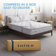 Lechepus Cal King Mattress, 10 inch Hybrid Foam Mattresses in a Box, Pocket Innersprings with Memory Foam