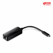 TRENDnet USB 3.1 Type-C to Gigabit Ethernet Adapter, Compact Design, Black, TUC-ETG