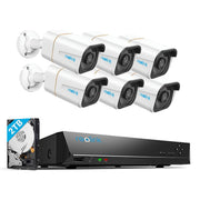 Reolink 8-Channel 10MP UHD NVR 6x10MP Bullet Cameras with Smart Detection Security System