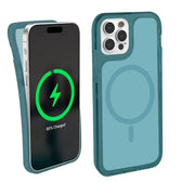 iHome 2IHPC2177N4W2 Slim Back Cover Cell Phone Case for iPhone 15 Pro, Dark Blue