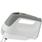 Black & Decker MX1500W Lightweight Hand Mixer, White
