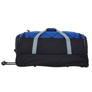 Travelers Club Luggage Protege 36 in Jumbo Drop-Bottom Rolling Travel Duffel Bag, Blue and Black, Extra Large, Polyester PG97-170-028-05
