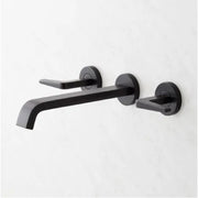 Signature Hardware 485017 Drea Wall Mounted Tub Filler, Matte Black