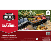 Expert Grill EX5502638816006 1-Burner Portable Propane Gas Grill with Removable Lid, 10,000 BTUs