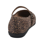 Aerosoles 40BAYLEEX Women's Maryjane Shoes, Leopard Print, Wide Width, Flat Micro-Wedge Heel, Foam Cushioning, Size:7, Leopard