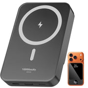 Btootos Magnetic Wireless Portable Charger 10000mAh Power Bank with PD 20W Fast Charging USB-C In & Out Battery Pack Compatible with MagSafe for iPhone 17 to 13 Series and Android Devices