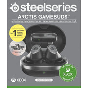 SteelSeries Arctis GameBuds Wireless Gaming Earbuds, Active Noise Cancellation, Bluetooth 5.3, Quick-Switch Wireless, 360 Spatial Audio, IP55 Water Resistant, 40H Battery with Qi Charging Case, Black, 61707