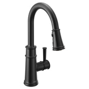 Moen 7260BL Belfield 1.5 GPM One-Handle High Arc Pulldown Kitchen Faucet - Black