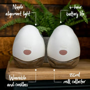 Tommee Tippee 423643 Made for Me Double Electric In-Bra Breastfeeding Wearable Breast Pump, White