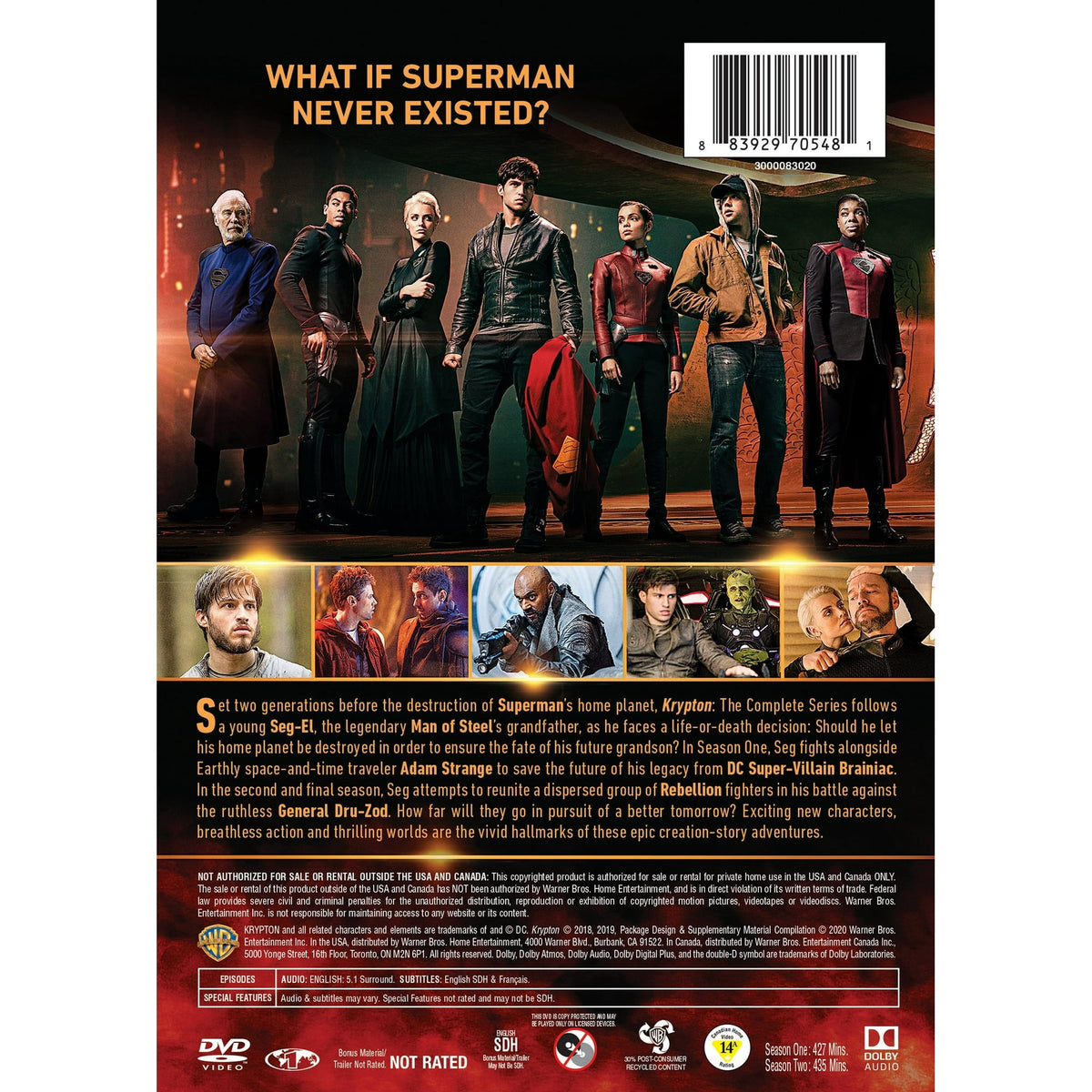 Warner Brothers Krypton: The Complete Series (DVD) – VIP Outlet