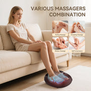 Comfier Shiatsu Foot Massager with Heat, Adjustable Intensities, Fits Foot Size 14, Black, CF-5425-N