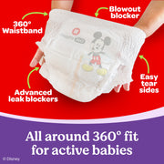 Huggies Little Movers 360 Pull On Diapers with Dual Leak Protection, Hypoallergenic, Size 3 (16-28 lbs), 68 Count, Multicolor, 59193