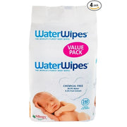 WaterWipes, 4138, Sensitive Baby Wipes, 60 Count, Pack of 4 (240 Wipes)