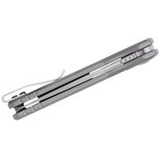 Kershaw Launch 18 Automatic Folding Knife, 2.79in CPM 154 Steel Spear Point Blade, Stonewashed Finish, Gray Anodized Aluminum Handle, KS7551