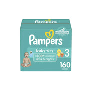 Pampers Baby Dry Extra Protection Diapers, Size 3, 160