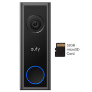 Eufy T8224Z11 2K Wi-Fi Wireless Video Doorbell C30 with 32GB MicroSD Card