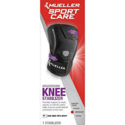Mueller 57637RF Wrap Around Knee Stabilizer, One Size Fits Most, Black