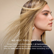Shark Glam Ceramic Powerful Air Styling Hair Dryer System with Silki Straightener and Glossi Air Glosser, Gold, HD6051S