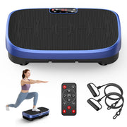 HTM Vibration Plate Exercise Machine, 120 Speed Levels, 9 Program Modes, LCD Display, 400 lb Capacity, Blue, AVP2202BU