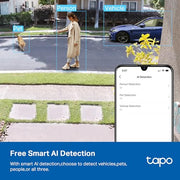 TP-Link Tapo C120 2K QHD Security Camera, Indoor/Outdoor, AI Person Pet Vehicle Detection, Color Night Vision, Invisible IR Mode, IP66 Weatherproof, SD Storage