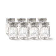 Ball 16oz Americana Regular Mouth Pint Jars with Lids, 8-Pack