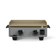 TYTUS Emberwood Portable Gas Griddle, 25,000 BTU Dual Burners, 352 Sq Inch Carbon Steel Plate, Gunmetal Gray, TDT-GHS-GGRD