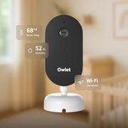 Owlet Dream Sight Smart Baby Monitor, 2K HD Video with Night Vision, Cry and Motion Alerts, Temperature and Humidity Monitoring, Two-Way Talk, White, BC03NWUCN