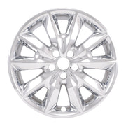 Coast2Coast Impostor Automotive Hubcaps, 18 Inch Chrome, 10 Spokes, Snap-On ABS Plastic, Set of 4, Fits 2014-2018 Jeep Cherokee CCIIMP481X
