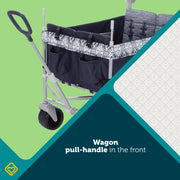 Safety 1st Summit Quad Wagon Stroller, Navy Ink, 4-Seater with All-Terrain Tires, Removable UV Protection Canopy, Adjustable Handles, CV458HCX
