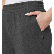 Mondetta Women's Pull On High Waisted Fleece Pant, Black, M