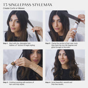 T3 77592 Singlepass Stylemax Professional Flat Iron With Custom Settings 1
