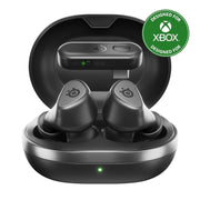 SteelSeries Arctis GameBuds Wireless Gaming Earbuds, Active Noise Cancellation, Bluetooth 5.3, Quick-Switch Wireless, 360 Spatial Audio, IP55 Water Resistant, 40H Battery with Qi Charging Case, Black, 61707