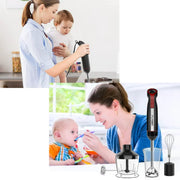 LINKChef Immersion, 20-Speed Hand Blender 800W 5-in-1 with Turbo Mode Black
