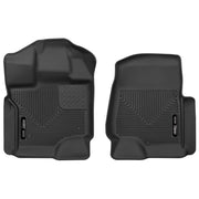 Husky Liners X-act Contour Front Floor Liners, 2 Piece, Black, Fits 2017-2026 Ford F-250 F-350 F-450 Crew SuperCab, 53361
