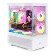 Evounic Gaming Desktop Computer, Intel Xeon i7 E5 10-Core, NVIDIA GTX 1660, 32GB RAM, 512GB SSD + 1TB HDD, Windows 11, WiFi 6, Bluetooth 5.4, 7 ARGB Fans, RGB Keyboard & Mouse, 650W PSU
