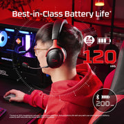HyperX A59Z0AA Cloud III S Wireless Gaming Headset for PC, PS5, PS4, Nintendo Switch, Mac, & Mobile, Red/Black