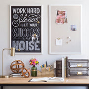 U Brands 2917U00-01 MDF Frame Linen Bulletin Board, Size: 40