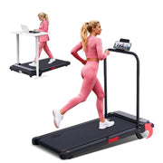 HevGlrm Walking Pad Treadmill with Incline, 3.0HP Motor, Detachable Handles, Compact Foldable Design, 0.6-7.6 MPH Speed, 350 lb Capacity