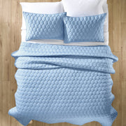 Better Homes & Gardens Tencel Quilt, Full/Queen, Light Blue, Reversible, Breathable, 90x92 in, BH14100136472C