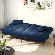 COMHOMA B001-BL-WM Cloud Comfort Convertible Futon Sofa Bed, Blue
