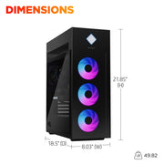 HP GT22-3090 OMEN Ultra 9 285K 3.7GHz NVIDIA GeForce RTX 5090 32GB 64GB RAM 2TB SSD Win 11 Pro Black