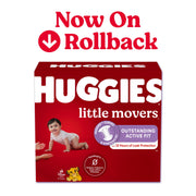 Huggies Little Movers Baby Diapers, Size 5 (27+ lbs), 100 Count
