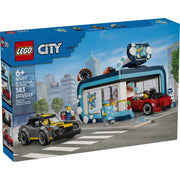 LEGO City Drive-Through Car Wash Building Toy with 2 Toy Cars and 4 Minifigures, Interactive Set for Ages 6+, 60497