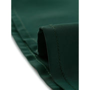 Unique Bargains 1EFNUC7V9L49 Women's Casual Shirt Dress, 100% Cotton, Tie Waist, Short Ruffled Sleeves, Dark Green